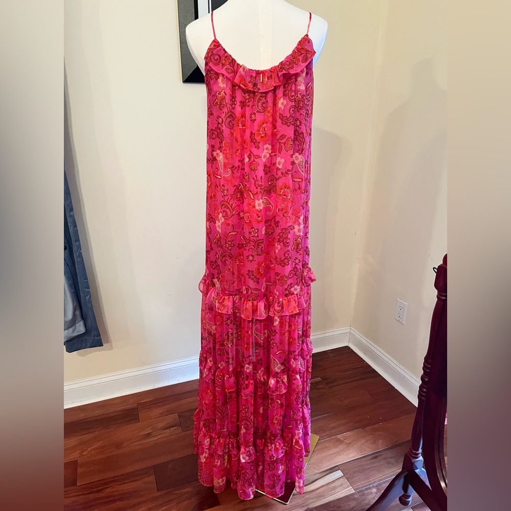 Misa Los Angeles Pink Magdalena Floral Maxi Dress - Picture 7 of 8